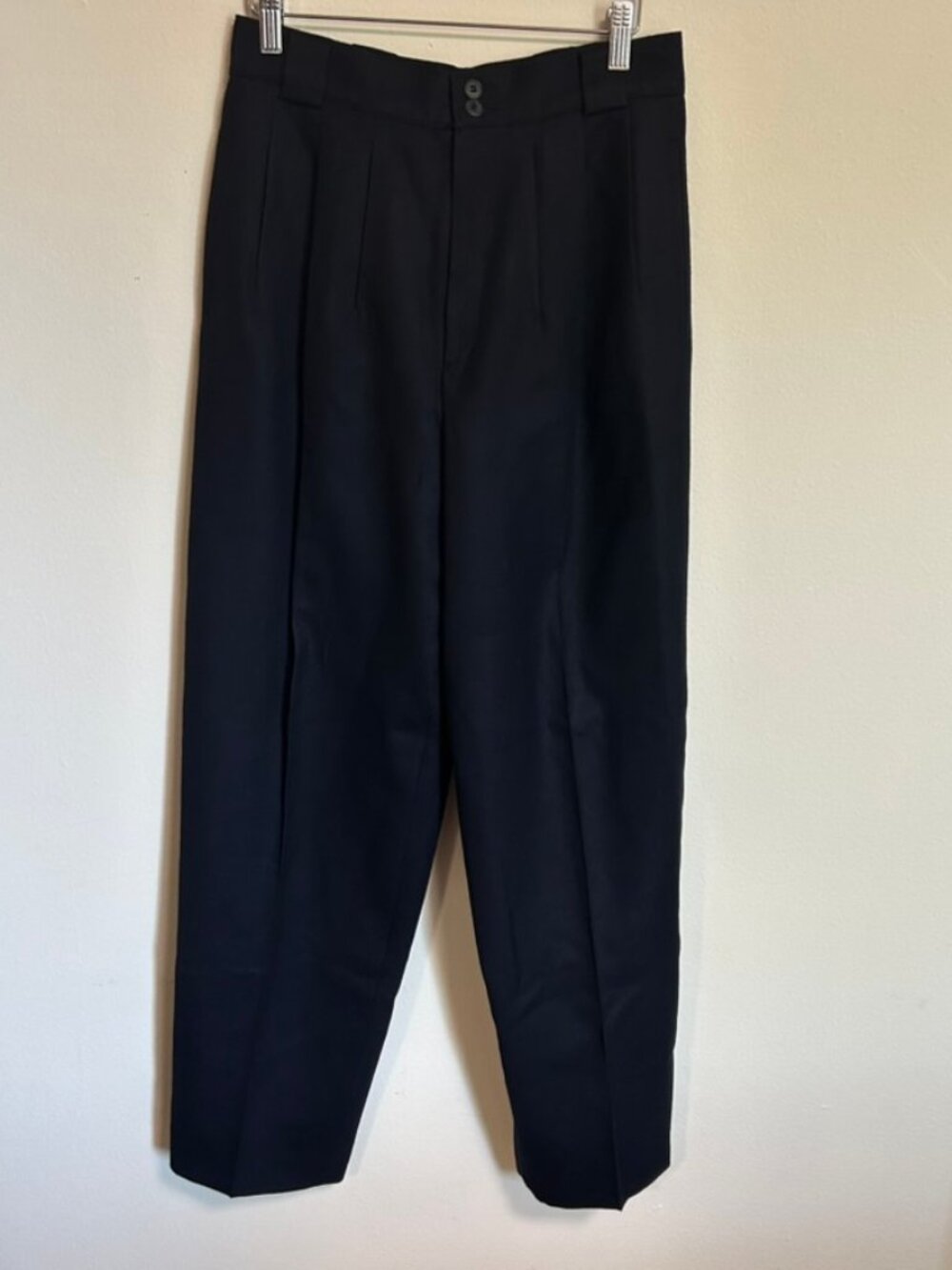 VTG Giogrio Saint'Angelo 100% Wool Tapered Leg Dress Pants Pleated Sz 10 EUC